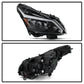 SPYDER xTune 10-13 Infiniti G37 (HID w/o Tech Pkg) Proj Headlights w/Signal - Blk (PRO-JH-IG3507-4D-LB-BK) 9043086