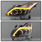 SPYDER xTune Infiniti G37 Coupe 08-15 Projector Headlights w/ Turn Signal - Chrome PRO-JH-IG3708-2D-LB-C 9039355