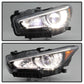 SPYDER 14-17  Infiniti Q50 HID (w/o Adaptive) Projector Headlights - OE Left 9946288