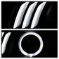 SPYDER xTune 14-17 Jeep Cherokee Halogen Model Only LED Light Bar Proj Headlights - Blk - PRO-JH-JC14-LB-BK 9047183