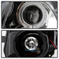 SPYDER xTune 14-17 Jeep Cherokee Halogen Model Only LED Light Bar Proj Headlights - Chro - PRO-JH-JC14-LB-C 9047190
