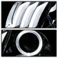 SPYDER xTune 14-17 Jeep Cherokee Halogen Model Only LED Light Bar Proj Headlights - Chro - PRO-JH-JC14-LB-C 9047190