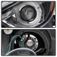 SPYDER xTune 14-17 Mazda 3 Sedan Halogen Model Only LED Light Bar Proj Headlights - Blk - PRO-JH-M314-LB-BK 9047206