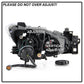SPYDER xTune 14-17 Mazda 3 Sedan Halogen Model Only LED Light Bar Proj Headlights - Blk - PRO-JH-M314-LB-BK 9047206