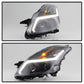 SPYDER 08-09 Nissan Altima Coupe (Halogen Only) Headlights - Black (PRO-JH-NA08-2D-LB-BK) 9047572