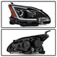 SPYDER xTune 13-15 Nissan Sentra DRL LED Light Bar Halogen Projector Headlights - Black (PRO-JH-NS13-LB-BK) 9042966