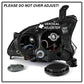 SPYDER xTune 13-15 Nissan Sentra DRL LED Light Bar Halogen Projector Headlights - Black (PRO-JH-NS13-LB-BK) 9042966