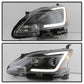 SPYDER xTune 13-15 Nissan Sentra DRL LED Light Bar Halogen Projector Headlights - Black (PRO-JH-NS13-LB-BK) 9042966