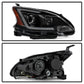 SPYDER xTune 13-15 Nissan Sentra DRL LED Light Bar Proj Halogen Headlights - Blk Smoke (PRO-JH-NS13-LB-BSM) 9042973