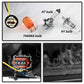 SPYDER xTune 13-15 Nissan Sentra DRL LED Light Bar Proj Halogen Headlights - Blk Smoke (PRO-JH-NS13-LB-BSM) 9042973