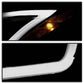 SPYDER xTune 13-15 Nissan Sentra DRL LED Light Bar Proj Halogen Headlights - Blk Smoke (PRO-JH-NS13-LB-BSM) 9042973
