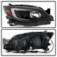 SPYDER xTune Subaru Impreza WRX Halogen Only 08-14 Projector Headlights Black PRO-JH-SI08-LBDRL-BK 9039379