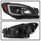 SPYDER xTune 06-07 Subaru WRX Projector Headlights - Halogen - Light Bar DRL - Black (PRO-JH-SWRX06-LB-BK) 9041792