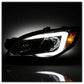 SPYDER xTune 06-07 Subaru WRX Projector Headlights - Halogen - Light Bar DRL - Chrome (PRO-JH-SWRX06-LB-C) 9041815