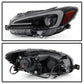 SPYDER xTune 15-18 Subaru Impreza WRX Proj Halo Headlight - Light Bar DRL - Blk Smoke PRO-JH-SWRX15-LB-BSM 9047619