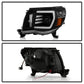 xTune Toyota Tacoma 05-11 LED Light Bar Projector Headlights - Black PRO-JH-TT05-LB-BK 9050145