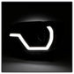 SPYDER xTune 12-15 Toyota Tacoma Projector Headlights w/ Light Bar - Black (PRO-JH-TTA12-LB-BK) 9050602