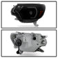 SPYDER xTune 12-15 Toyota Tacoma Light Bar DRL Projector Headlights - Black Smoke (PRO-JH-TTA12-LBDRL-BSM) 9037559