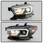 xTune Toyota Tacoma 16-19 SR SR5 Model LED DRL Projector Headlights- Black PRO-JH-TTA16-FLED-SR-BK 9050060