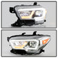 xTune Toyota Tacoma 16-19 TRD Model LED DRL Projector Headlights- Chrome PRO-JH-TTA16-FLED-TRD-C 9050091