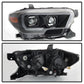 SPYDER xTune Toyota Tacoma 16-18 DRL Light Bar Projector Headlights - Black PRO-JH-TTA16-LBDRL-BK 9039256