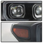 SPYDER xTune Toyota Tacoma 16-18 DRL Light Bar Projector Headlights - Black PRO-JH-TTA16-LBDRL-BK 9039256