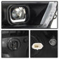 SPYDER xTune 16-18 Toyota Tacoma SR/SR5 DRL Proj Headlights w/Turn Signal - Blk (PRO-JH-TTA16-SR-BK) 9042997