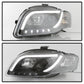 Spyder Audi A4 06-08 Projector Headlights Halogen Only - Light Tube DRL Blk PRO-YD-AA405-LTDRL-G2-BK 5071842