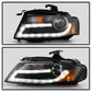 Spyder Audi A4 09-12 Projector Headlights Xenon/HID Model Only - DRL LED Blk PRO-YD-AA408-HID-DRL-BK 5080752