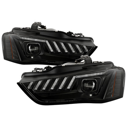 Spyder 13-16 Audi A4/S4 HID Model Only Projector Headlights - Black PRO-YD-AA413HIDSI-BK 5088338