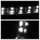 Spyder Audi A6 02-04 Projector Headlights Halogen Model Only - DRL Black PRO-YD-ADA601-DRL-BK 5008657