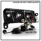 Spyder Audi A6 05-07 Projector Headlights Halogen Light Tube DRL Blk PRO-YD-ADA605-LTDRL-BK 5071903