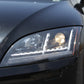 Spyder 08-15 Audi TT Halogen Projector Headlights w/Seq Turn Signal - Black (PRO-YD-ATT08-BK) 5085535