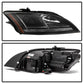 Spyder 08-15 Audi TT Halogen Projector Headlights w/Seq Turn Signal - Black (PRO-YD-ATT08-BK) 5085535