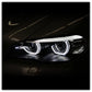 Spyder 07-10 BMW X5 E70 (HID Models Only) Projector Headlights - Black PRO-YD-BMWE7007-AFSHID-BK 5085481