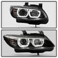 Spyder 08-10 BMW F92 3 Series Projector Headlights - LED DRL - Black (PRO-YD-BMWE9208-DRL-BK) 5085184