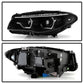Spyder BMW 5 Series F10 11-13 Xenon/HID AFS Projector Headlights - Black PRO-YD-BMWF10HIDAFS-SEQ-BK 5088208