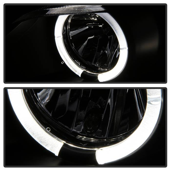 Spyder BMW Z3 96-02 Projector Headlights LED Halo Black High H1 Low H1 PRO-YD-BMWZ396-HL-BK 5009081