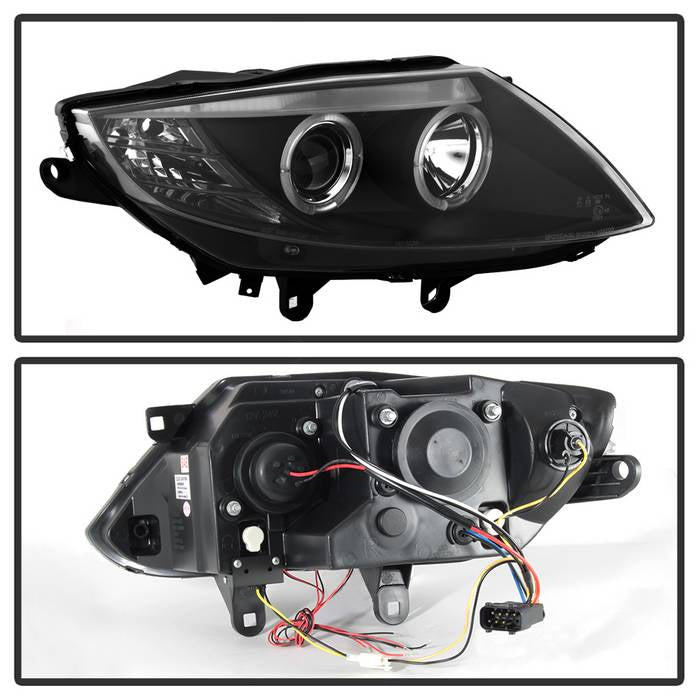 Spyder BMW Z4 03-08 Projector Headlights Halogen Model Only - LED Halo Black PRO-YD-BMWZ403-HL-BK 5029072