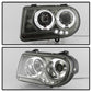 Spyder Chrysler 300C 05-10 Projector Headlights LED Halo LED Smke (Not Included) PRO-YD-C300C-HL-SM 5009159