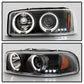 Spyder GMC Sierra 1500/2500/3500 99-06 Projector Headlights LED Halo LED Black PRO-YD-CDE00-HL-BK 5009357