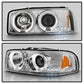Spyder GMC Sierra 1500/2500/3500 99-06 Projector Headlights LED Halo LED Chrome PRO-YD-CDE00-HL-C 5009364
