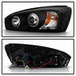 Spyder Chevy Malibu 04-07 Projector Headlights LED Halo LED Black High H1 Low H1 PRO-YD-CM04-HL-BK 5042675