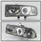 Spyder Chevy S10 98-04 Projector Headlights LED Halo Smke - Low H1 PRO-YD-CS1098-SMC 5009562