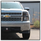 Spyder Chevy Silverado 1500 14-16 Projector Headlights Light Bar DRL Blk PRO-YD-CS14-LBDRL-BK 5079473