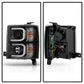 Spyder Chevy Silverado 1500 14-16 Projector Headlights Light Bar DRL Blk PRO-YD-CS14-LBDRL-BK 5079473