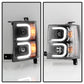Spyder Chevy Silverado 1500 14-16 Projector Headlights Light Bar DRL Blk PRO-YD-CS14-LBDRL-BK 5079473