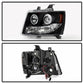 Spyder Chevy Suburban 1500 07-14 Projector Headlights LED Halo LED Blk PRO-YD-CSUB07-HL-BK 5009647