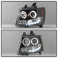 Spyder Chevy Suburban 1500 07-14 Projector Headlights LED Halo LED Blk PRO-YD-CSUB07-HL-BK 5009647