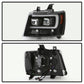 Spyder 07-14 Chevy Suburban/1500/2500/Tahoe V2 Projector Headlights All Blk PRO-YD-CSUB07V2-DRL-BKV2 5085986